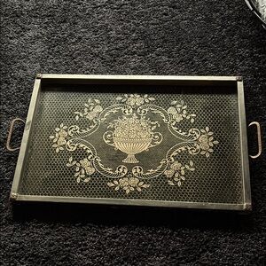 Vintage Gold Decorative Tray